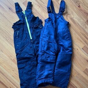 Kids' Blue Snow Bib Overalls 2 Pack